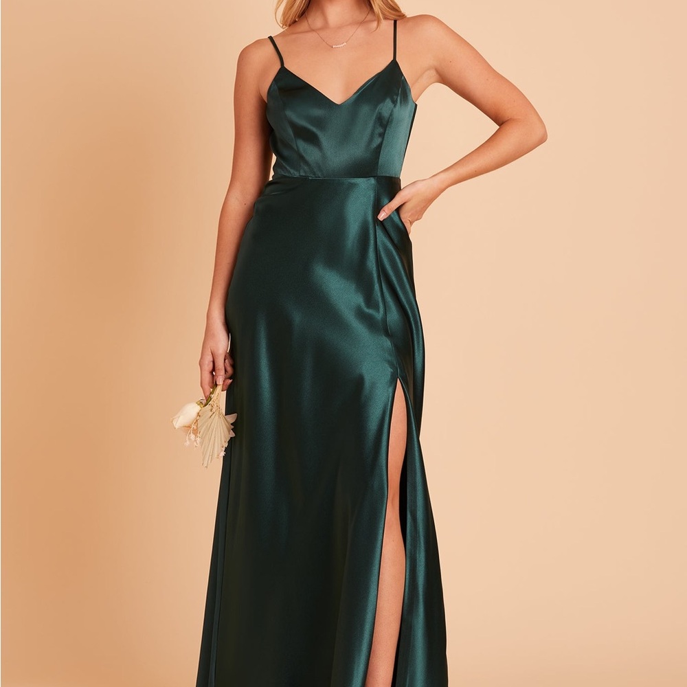 Birdy Grey Emerald Satin Maxi Dress